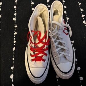 Converse Create Change! High-Top Sneakers in Red and White